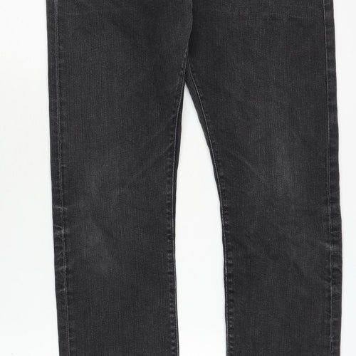 Marks and Spencer Men's Black Straight Jeans - Size 30