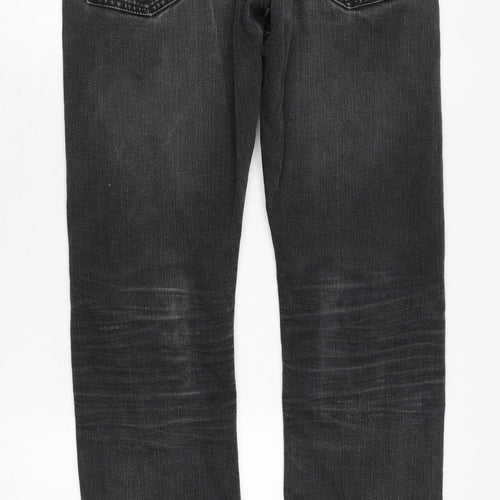Marks and Spencer Men's Black Straight Jeans - Size 30