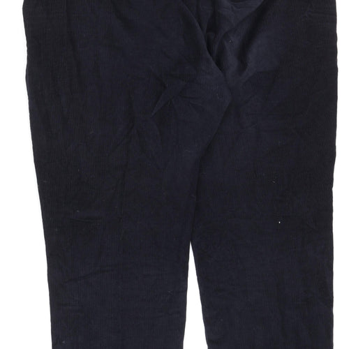 Clifford James Men's Blue Corduroy Trousers, Size 44