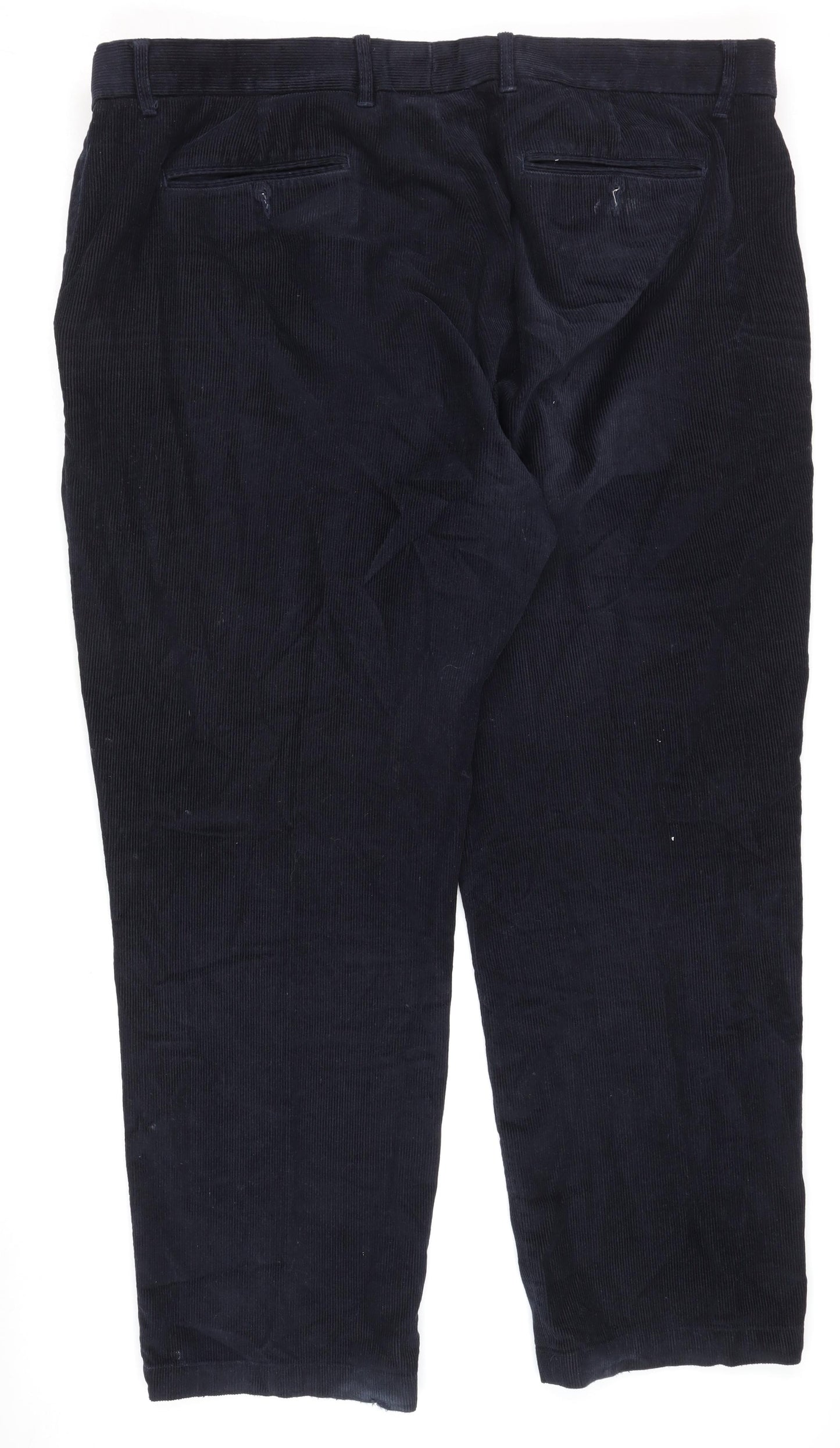 Clifford James Men's Blue Corduroy Trousers, Size 44