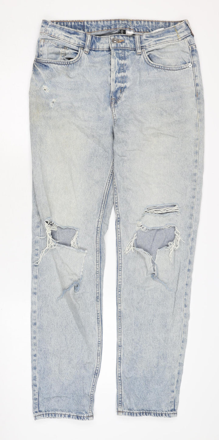 H&M Women's Blue Straight Jeans Size 10