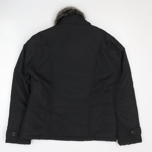 Debenhams Women's Black Puffer Jacket Size 12