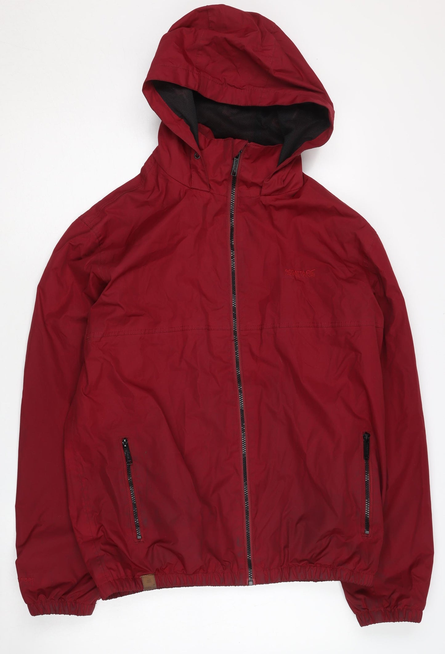 Regatta Men's Red Hooded Windbreaker Jacket M