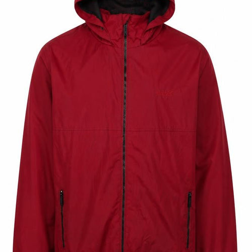 Regatta Men's Red Hooded Windbreaker Jacket M