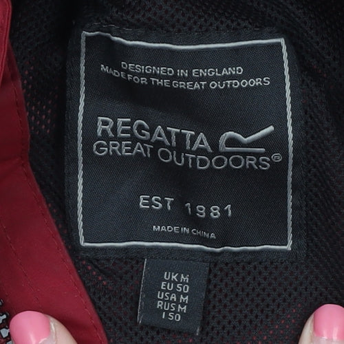 Regatta Men's Red Hooded Windbreaker Jacket M