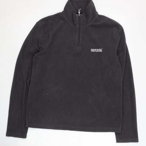 Regatta Men's Black Pullover Fleece Sweatshirt S