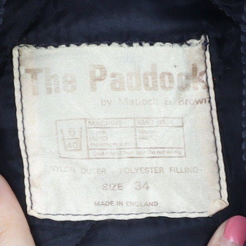 The Paddock Women's Black Quilted Jacket Size 6