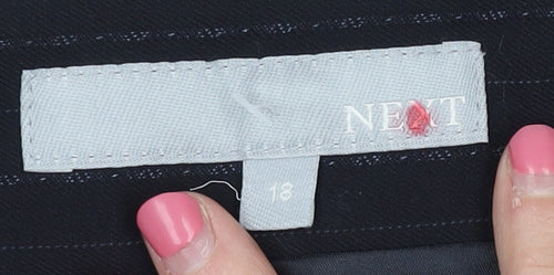 Next Women's Black Striped Pencil Skirt Size 18