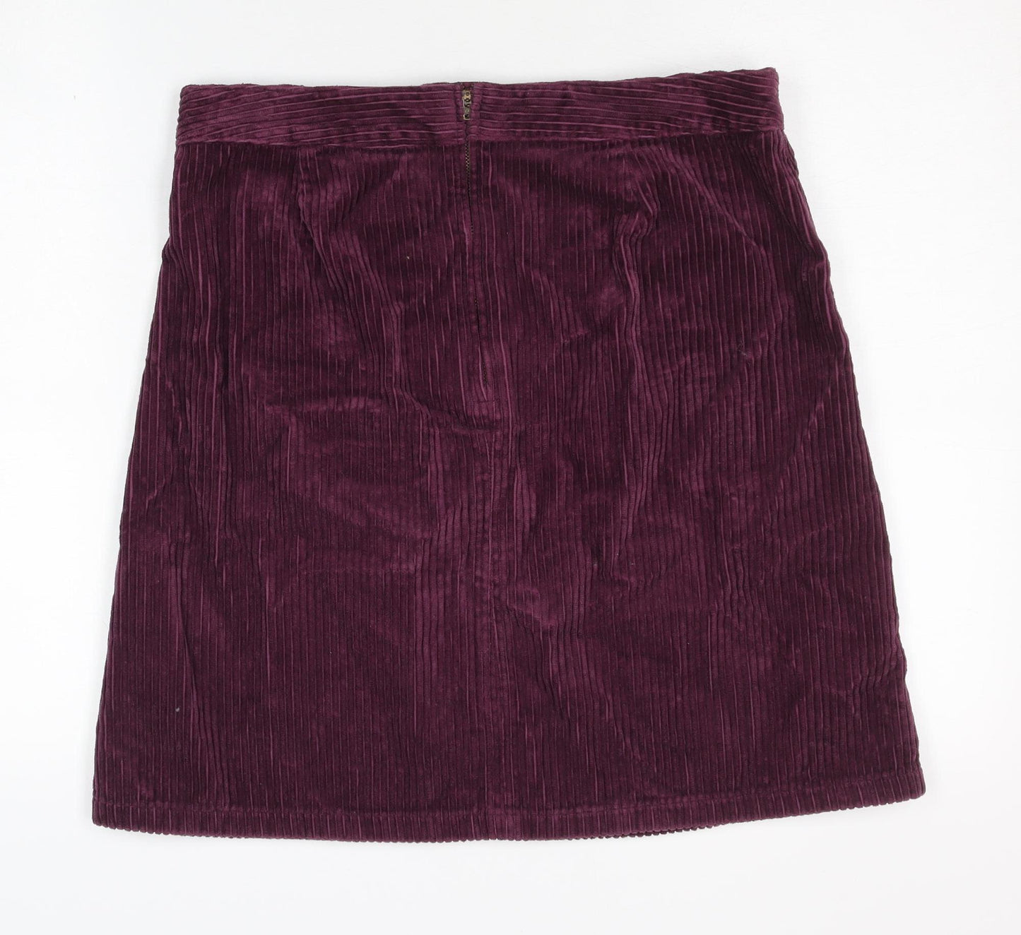 Marks & Spencer Women's Purple Corduroy Skirt Size 12
