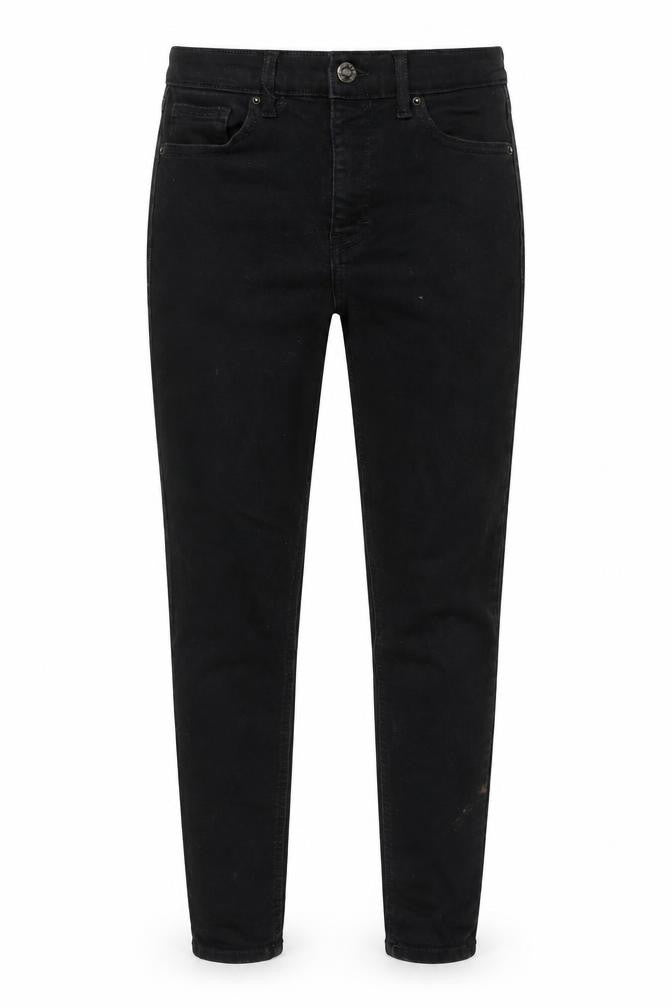 Front view of Topshop Women's Black Skinny Jeans, size 30