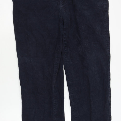 Marks and Spencer Men's Blue Corduroy Trousers, 36 in