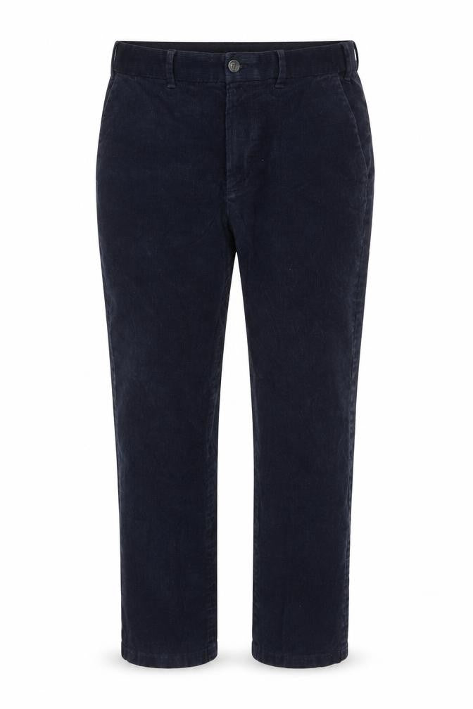 Marks and Spencer Men's Blue Corduroy Trousers, 36 in