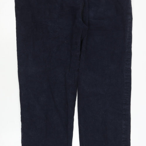 Marks and Spencer Men's Blue Corduroy Trousers, 36 in