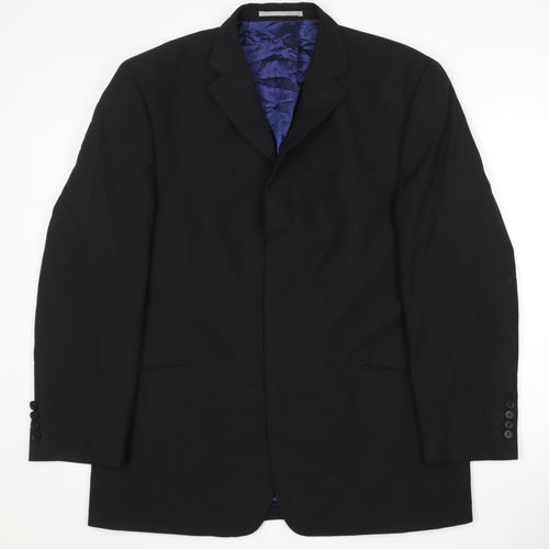 Next Men's Black Blazer 42S - Formal Style