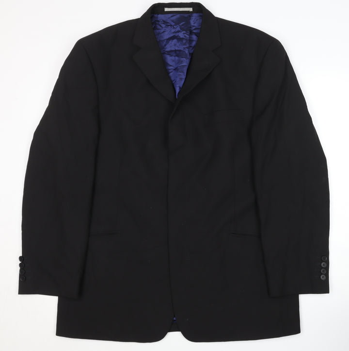 Next Men's Black Blazer 42S - Formal Style