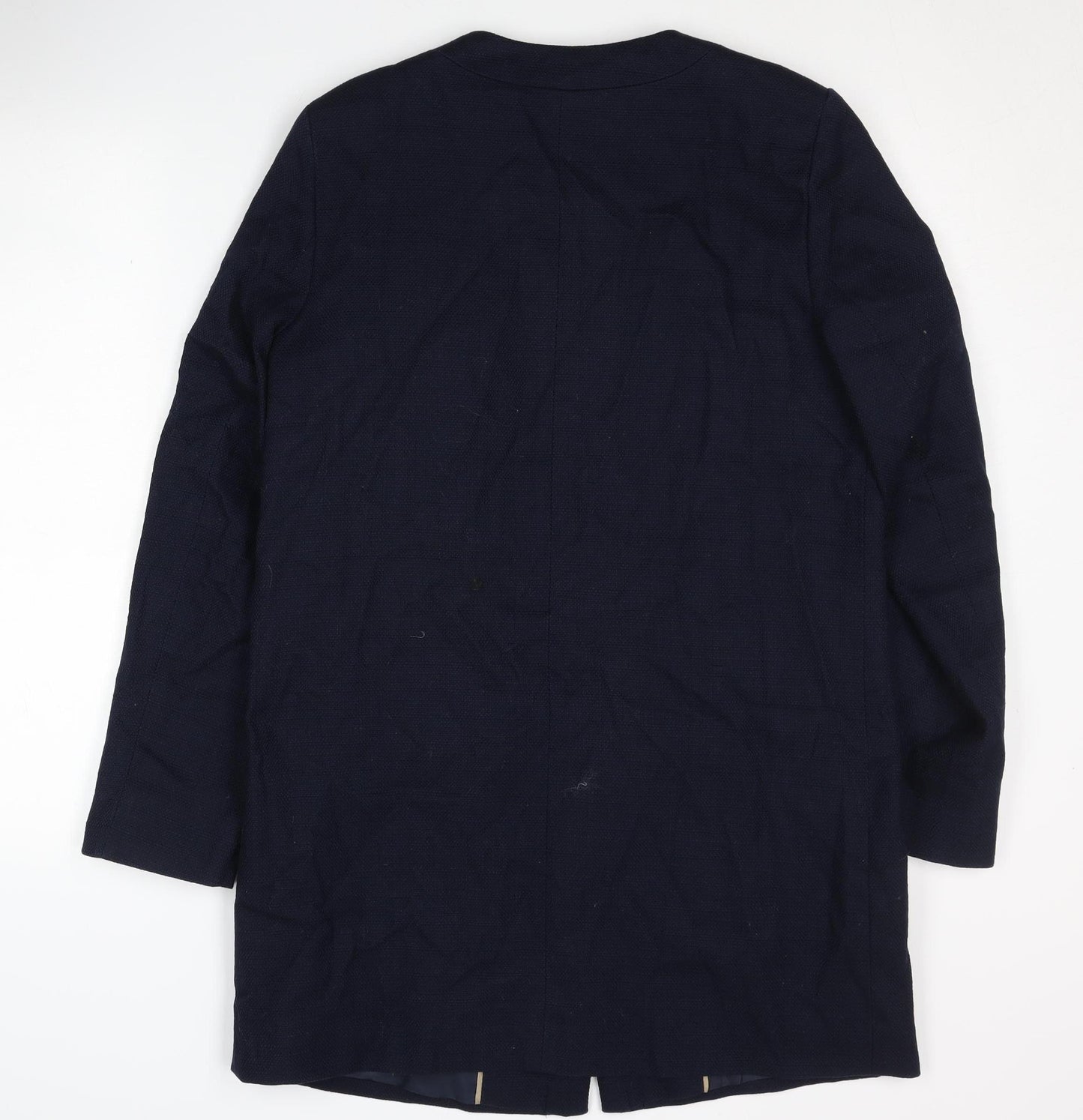Marks and Spencer Women's Blue Cotton Mid-Length Coat