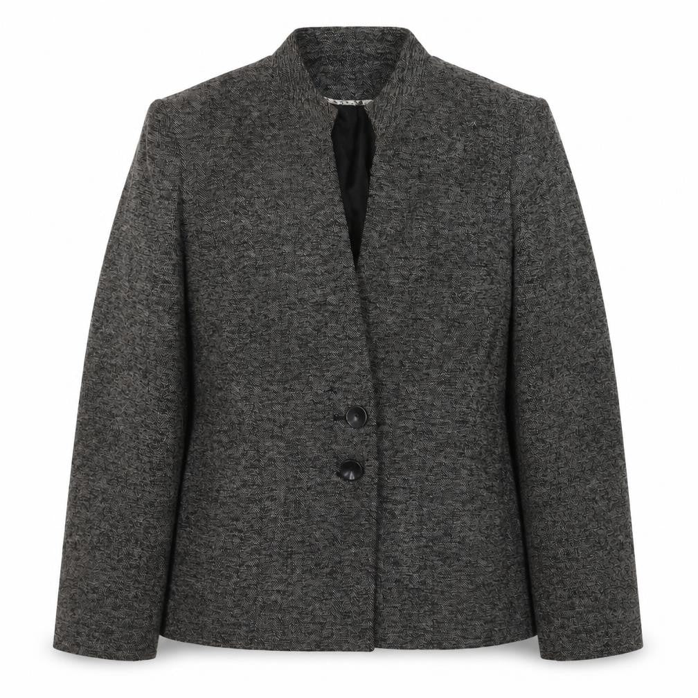 Front view of Klass Collection Women's Black Blazer, size 14