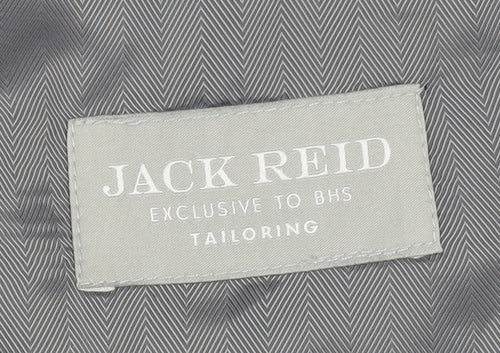 Jack Reid Men's Black Striped Blazer, 48 Regular