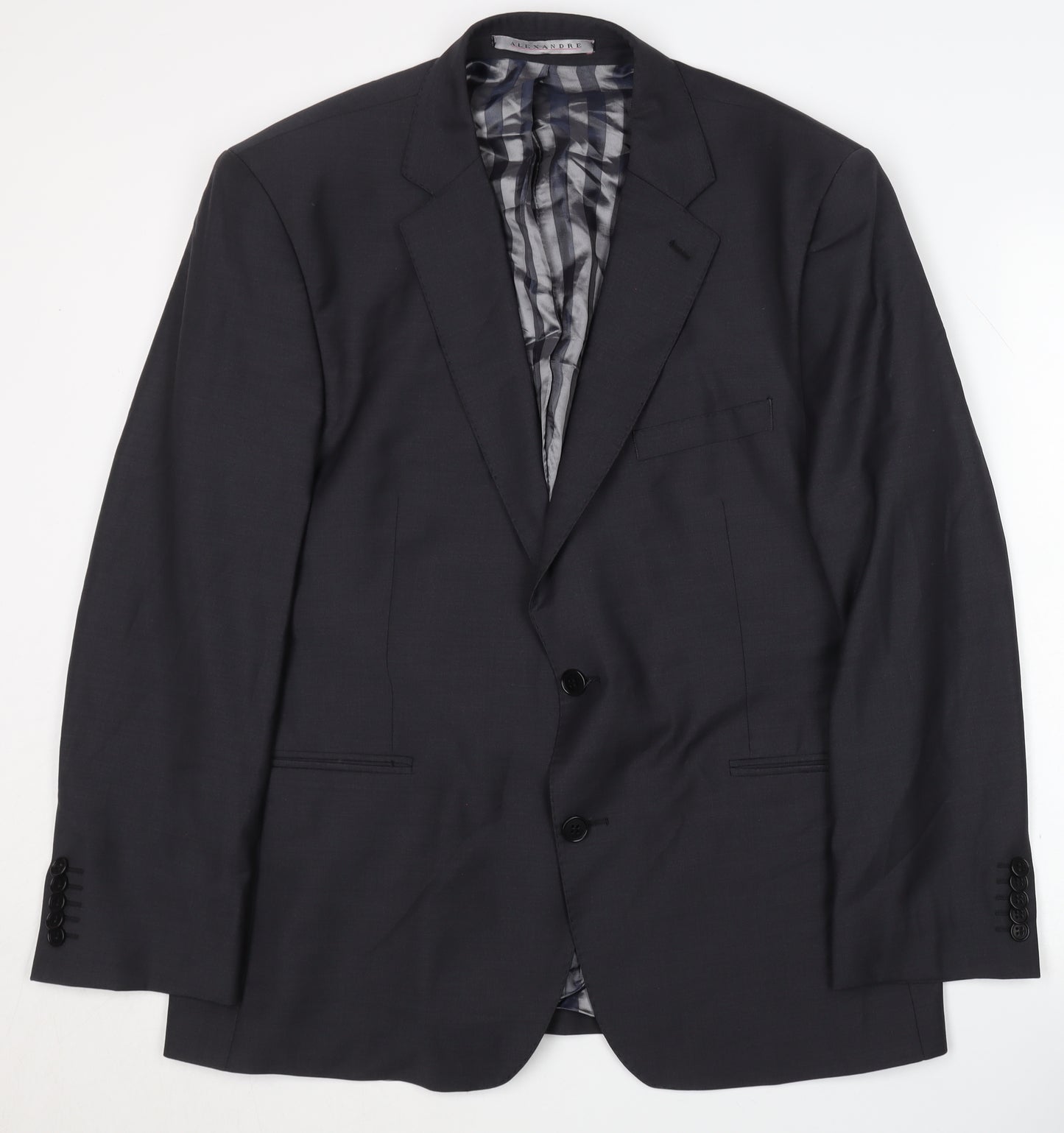 Alexandre Men's Black Blazer 44 Classic Short Jacket