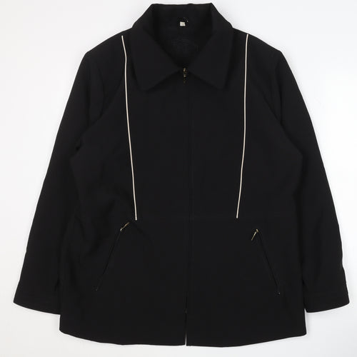 JBC Collection Women's Black Basic Jacket Size 16