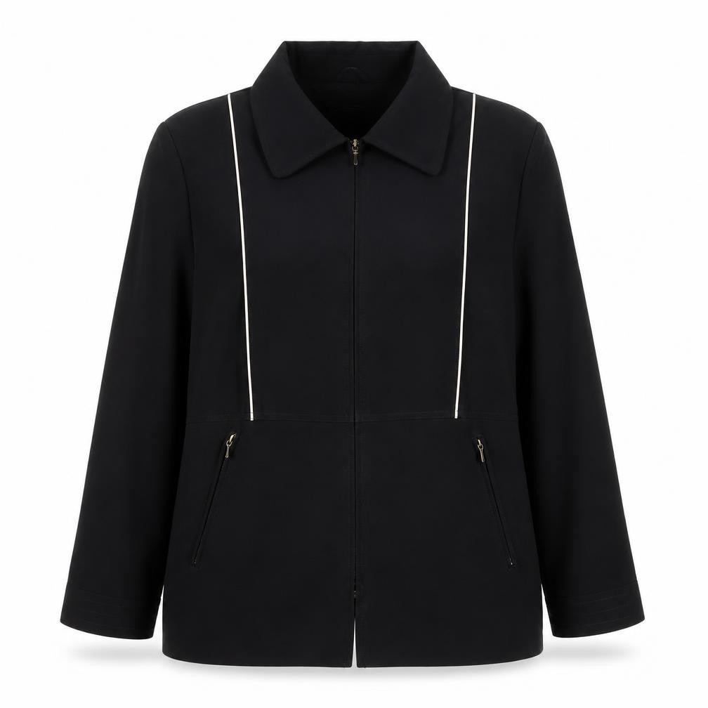 Front view of JBC Collection Women's Black Basic Jacket, size 16