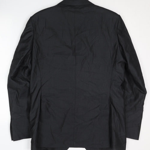 Zara Men's Black Blazer Regular Fit Size 40