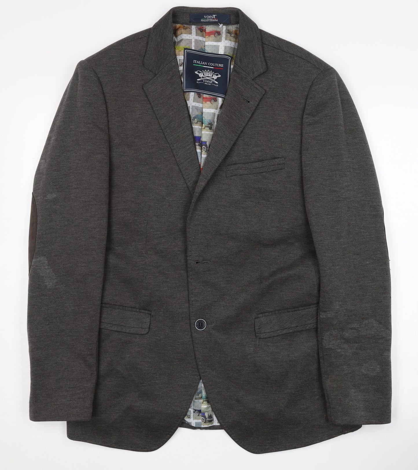 Italian Couture Men's Grey Blazer Size 40 Jacket