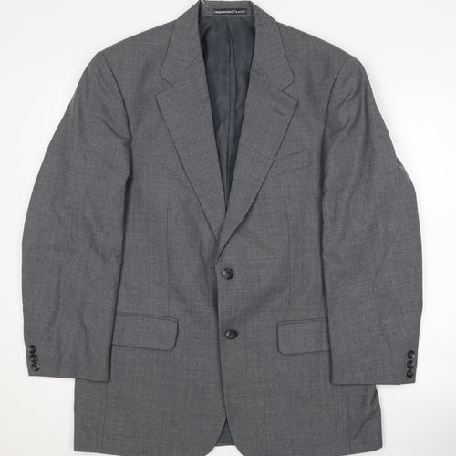 Greenwoods Men's Grey Blazer 40 Notch Classic