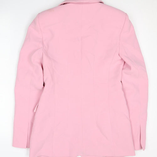 Zara Women's Pink Shawl Lapel Blazer, Size 6