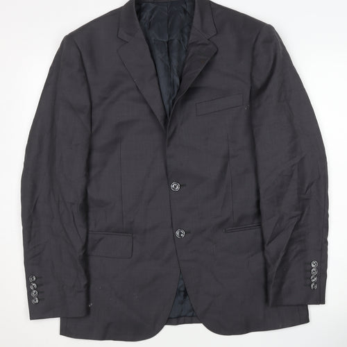 Danieli Men's Grey Two-Button Blazer Jacket 38S