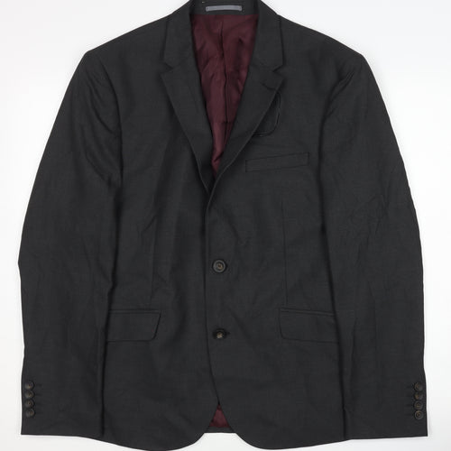 Marks and Spencer Men's Grey Blazer, 40 Short, Jacket