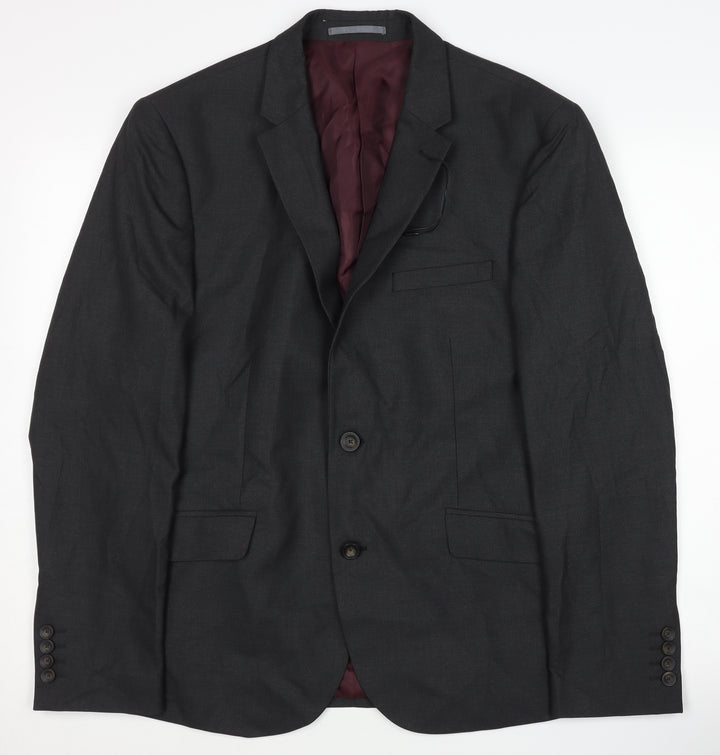 Marks and Spencer Men's Grey Blazer, 40 Short, Jacket
