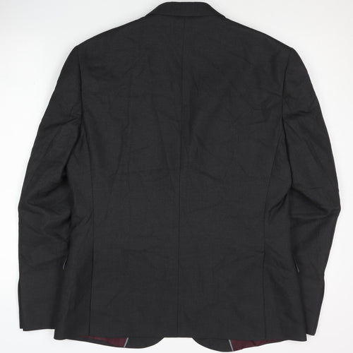 Marks and Spencer Men's Grey Blazer, 40 Short, Jacket