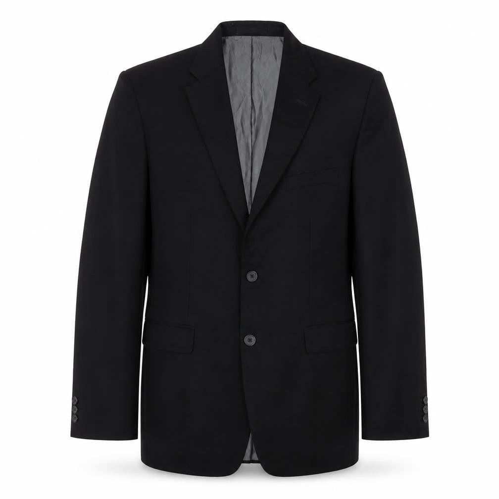 Front view of Jack Reid Men's Black Blazer Jacket 40R Formal