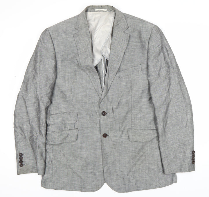Charles Tyrwhitt Men's Grey Blazer 44R Single-Breasted