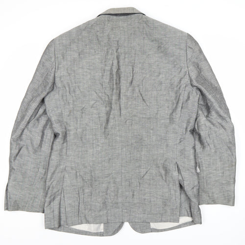 Charles Tyrwhitt Men's Grey Blazer 44R Single-Breasted
