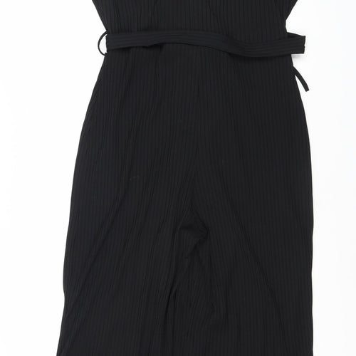 Quiz Women's Black Jumpsuit Size 16 Party Outfit Wide-Leg