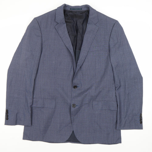 Guabello Men's Regular Blue Blazer Jacket 40R