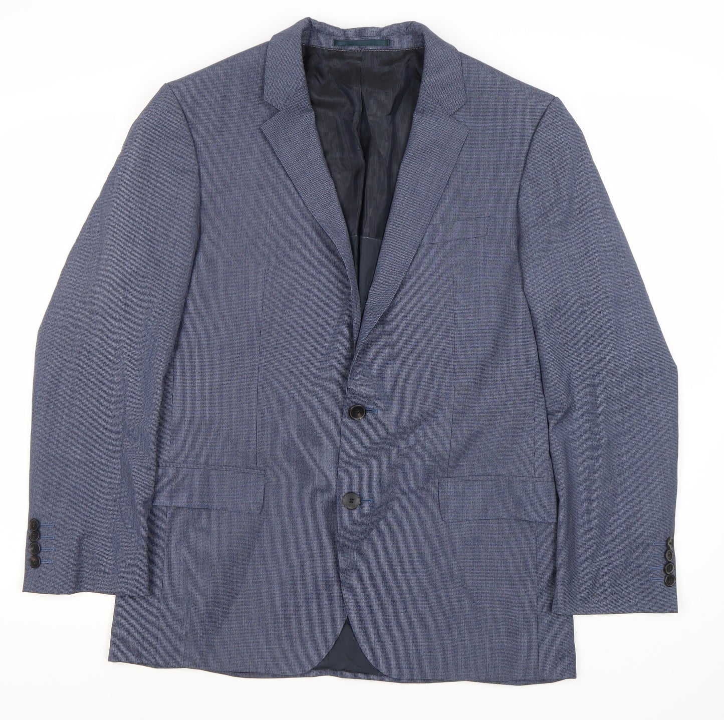 Guabello Men's Regular Blue Blazer Jacket 40R