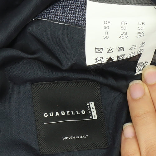 Guabello Men's Regular Blue Blazer Jacket 40R