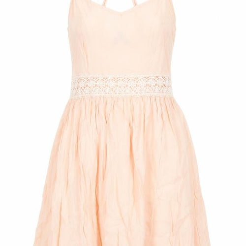 New Look Women's Pink Fit & Flare Dress, Size 8