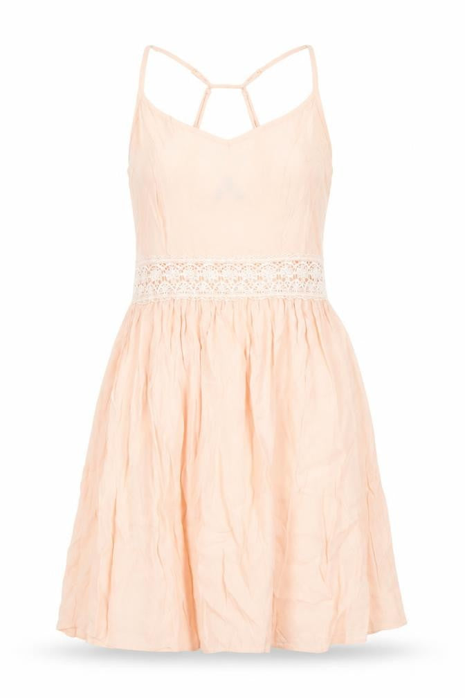 New Look Women's Pink Fit & Flare Dress, Size 8