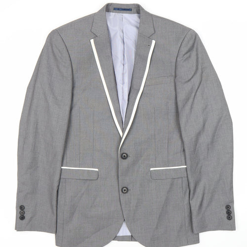 Next Men's Grey Suit Jacket, 36S, Formal