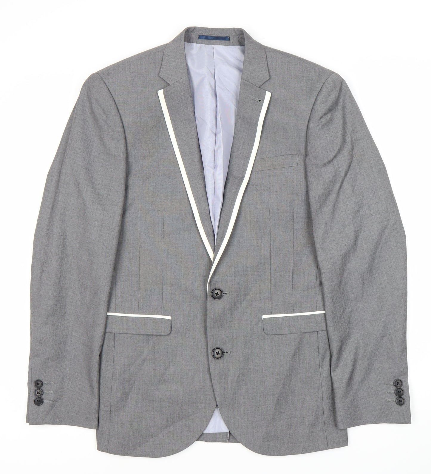 Next Men's Grey Suit Jacket, 36S, Formal