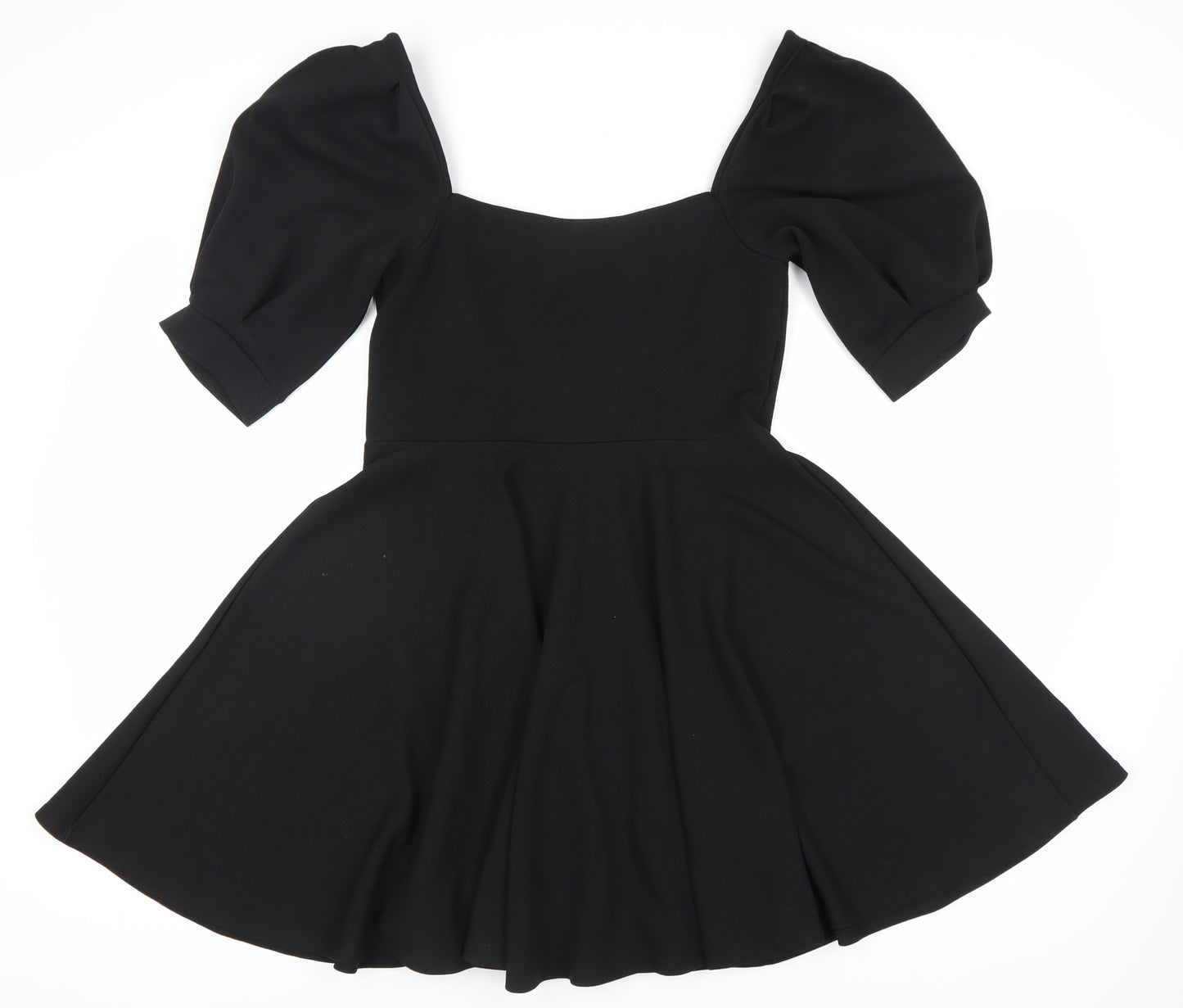 Boohoo Women's Black Skater Dress Size 14