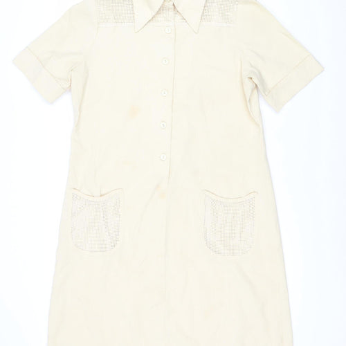 Evans Women's Beige Shirt Dress, Size 20