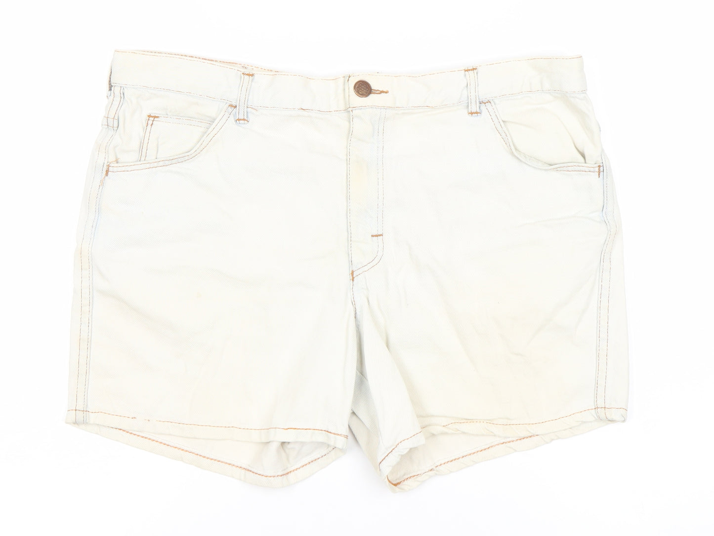 Woolworths Women's Beige Chino Shorts - Size 8