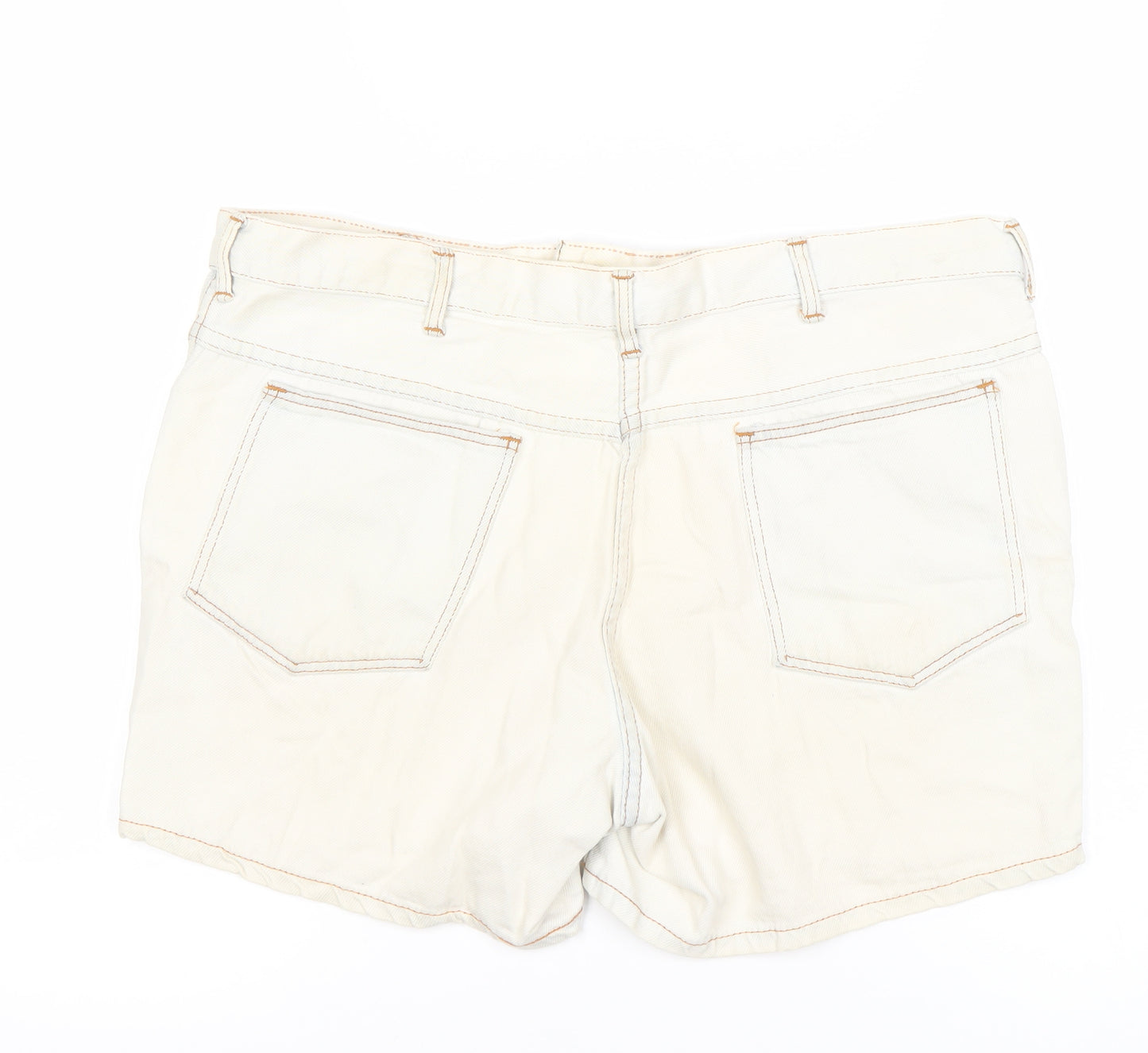 Woolworths Women's Beige Chino Shorts - Size 8