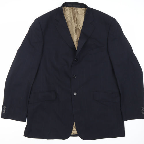 Marks and Spencer Men's Blue Blazer, Size 44 Regular Fit