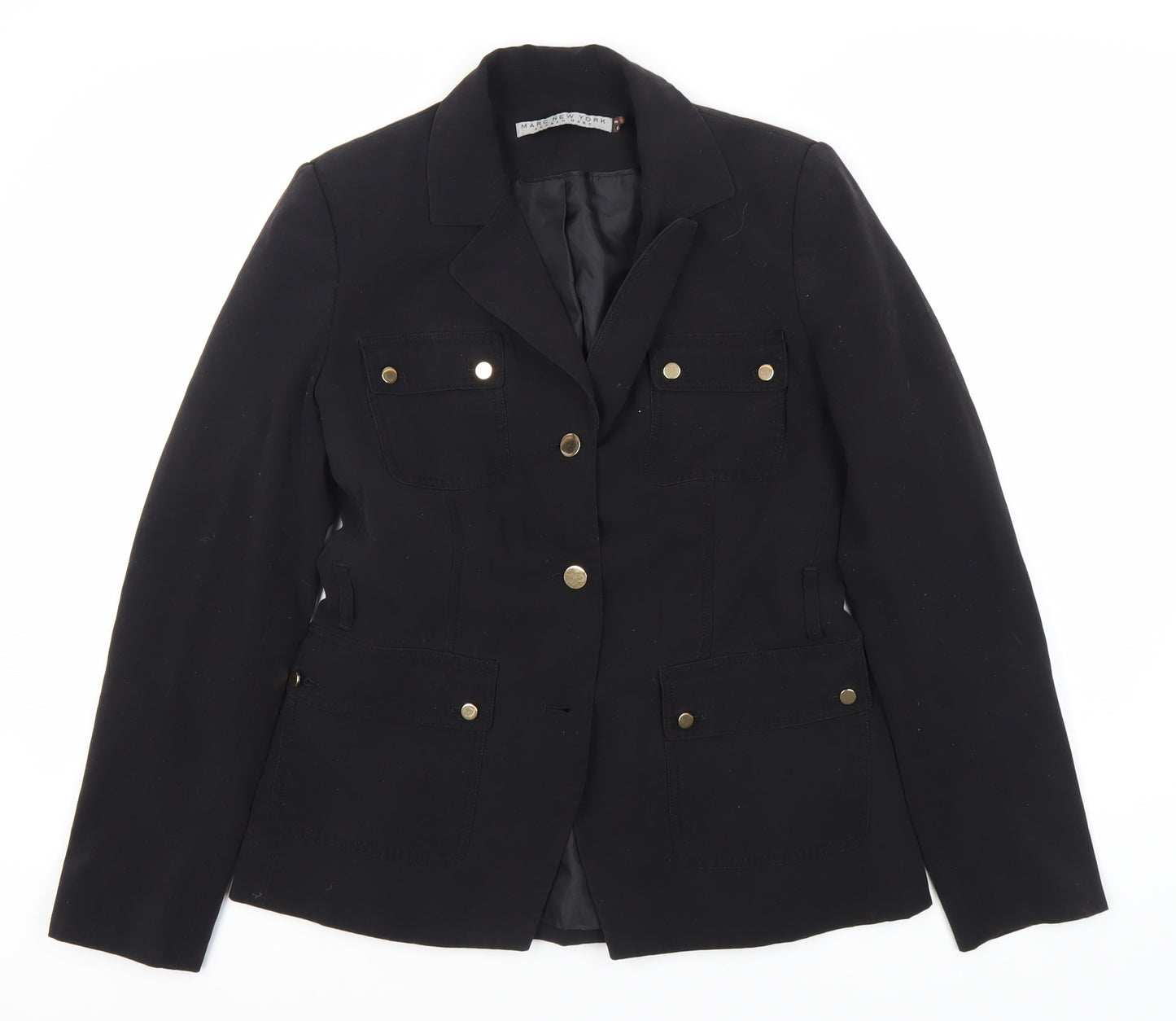 Marc New York Women's Black Blazer Size 6 Long Sleeve